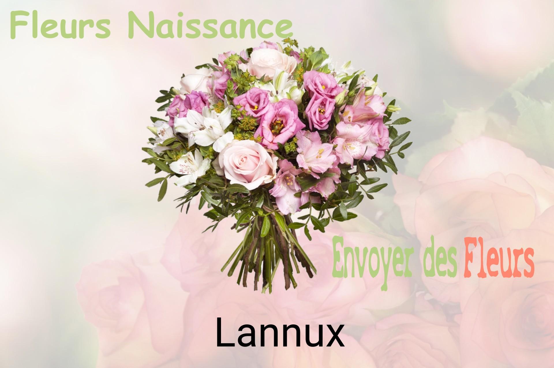 Bouquet de fleurs de naissance livré à Lannux